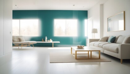 white and gold theme modern interior