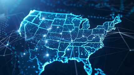 Digital Map of the United States
