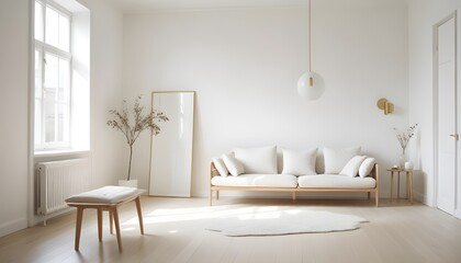 white and gold theme modern interior
