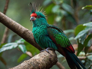 Obraz premium A Resplendent Quetzal bird