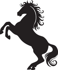 Stunning Horse Silhouette Vector Illustration for Graphic Design and Digital Art Projects