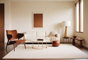 white and gold theme modern interior