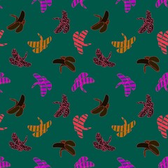 Abstract cartoon summer fruit seamless banana pattern for wrapping paper