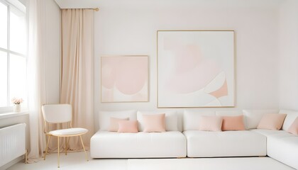 white and gold theme modern interior
