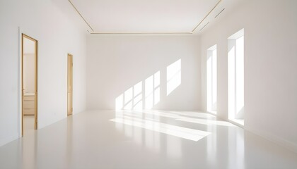 white and gold theme modern interior