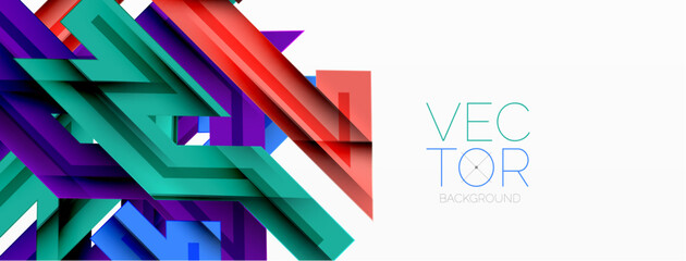 Fototapeta premium Dynamic lines geometric background. Vector Illustration For Wallpaper, Banner, Background, Card, Book Illustration, landing page