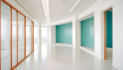 Obraz premium white and gold theme modern interior