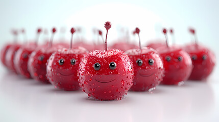 Superbe photo de fruits emojis qui rigolent et qui sont jolis