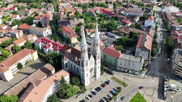 The Church "Biserica Preasf&acirc;nta Inimă a lui Isus" is a Roman Catholic church in the Elisabetin district of Timișoara. The construction, in neo-Gothic style, began in 1912 and was finished in 1919.