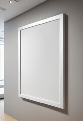 Transform Your Corporate Image with a Sleek Modern Frame Mockup Set in a Business Environment