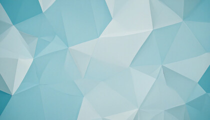 Fototapeta premium Pale blue abstract polygon pattern background with delicate texture