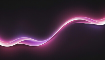 Abstract holographic design with vibrant purple, pink, and white gradient waves on a dark background for a technology business website header