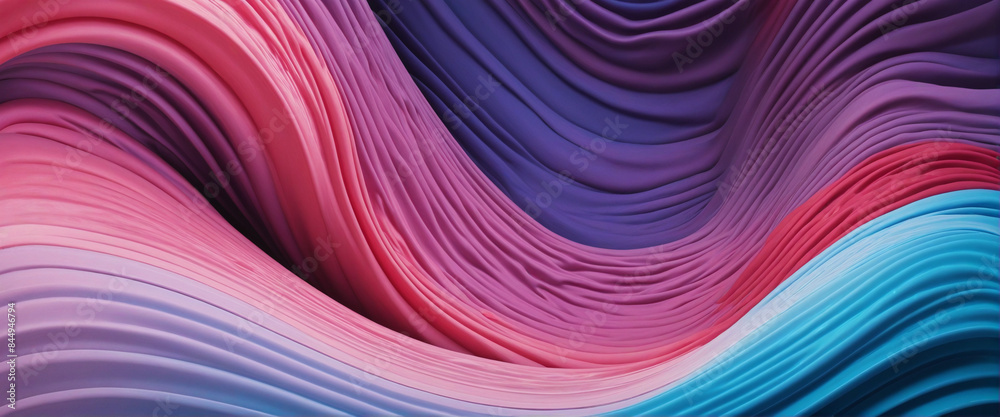 Wall mural vibrant color flow abstract background with grainy texture and retro vibe