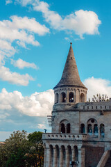 One of the turrets of Fishermen's Bastion in Budapest, Hungary