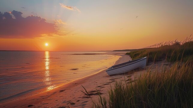 Sunset at Cape Cod s tip