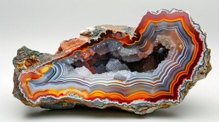 Agate Stone s Cross Section