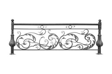 Forged railings, fencing, lattice. B.