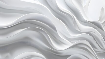 Fototapeta premium Abstract white and light gray wave modern soft luxury texture with smooth and clean vector subtle background. 