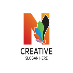 Fototapeta premium Letter logo design simple concept Premium Vector