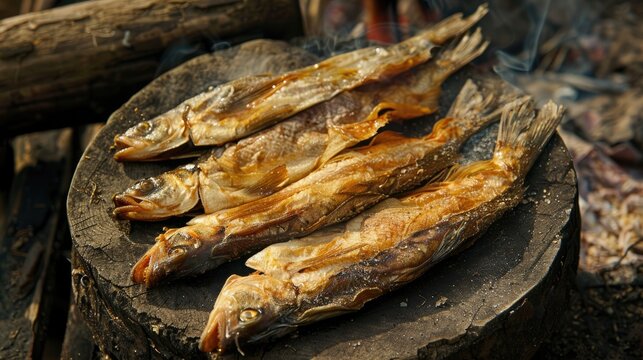 Fish that was dried by the sun