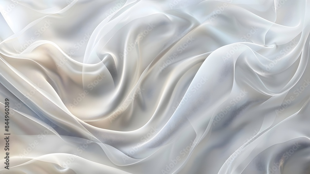 Sticker abstract white and light gray wave modern soft luxury texture with smooth and clean vector subtle ba