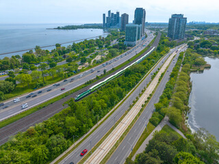 View from Toronto, Canada in Go transit