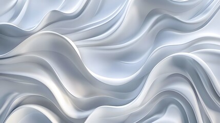 Fototapeta premium Abstract white and light gray wave modern soft luxury texture with smooth and clean vector subtle background. 