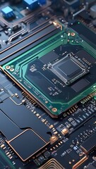 electronic circuit board with processor