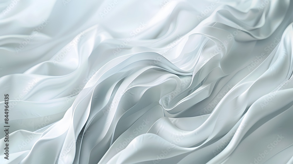 Poster abstract white and light gray wave modern soft luxury texture with smooth and clean vector subtle ba