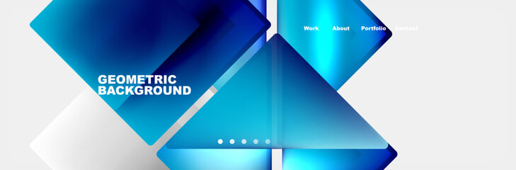 Gradient triangles composition with bright fluid colors. Vector Illustration For Wallpaper, Banner, Background, Card, Book Illustration, landing page