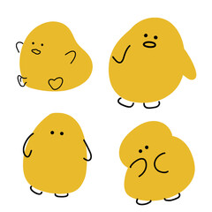 Vector Cartoon Characters with Various Expressions | Doodle Style | Cute and Minimalist