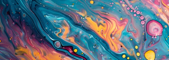 Air blow oil acrylic painting horizontal banner wallpaper background