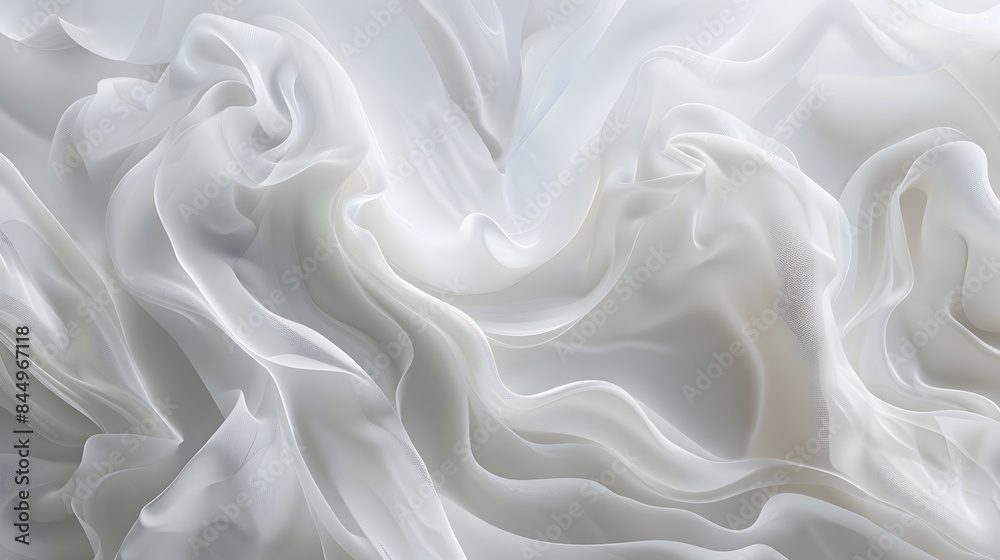 Poster abstract white and light gray wave modern soft luxury texture with smooth and clean vector subtle ba