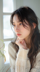 悩んでいる女性