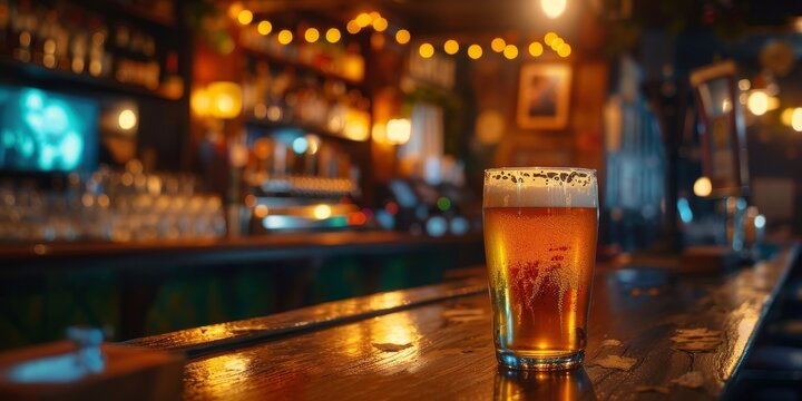 Retro old fashion pub interior wallpaper background