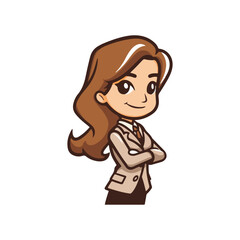 Obraz premium character of business woman