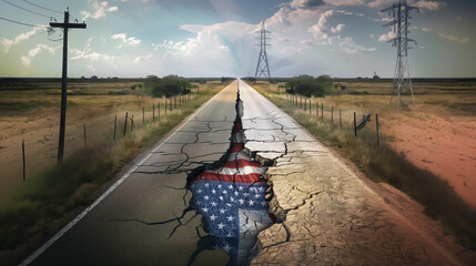 Divided Paths: A Symbolic Representation of American Division