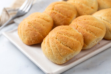 Traditional Delicious Turkish dessert; flour cookie ( un kurabiyesi - Yaprak Kurabiye )