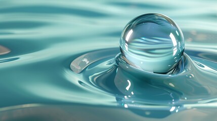 Sphere Shaped Like a Water Drop: Background Illustration