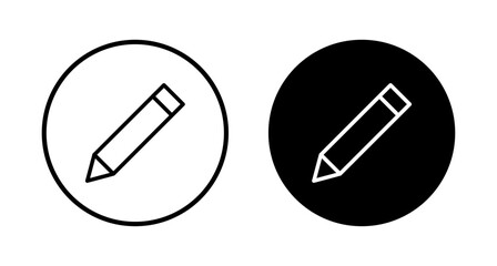 Pencil icon vector isolated on white background. Pencil vector icon