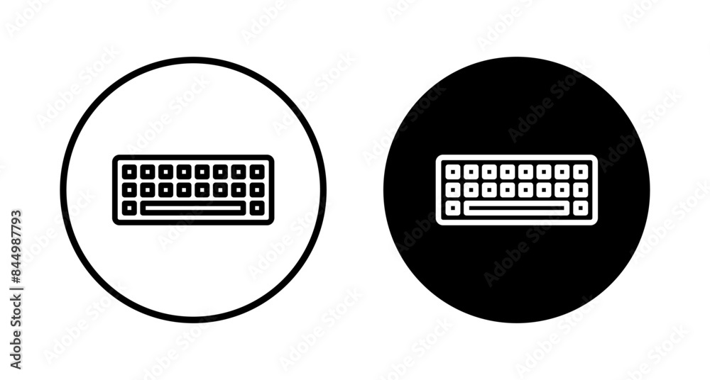 Fototapete keyboard icon vector isolated on white background. keyboard vector symbol