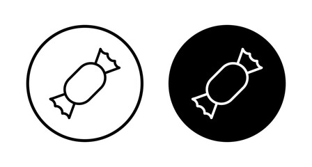 Candy icon vector isolated on white background. Candy vector icon