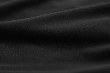 Silky Black Fabric Close-up