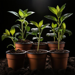 Fototapeta premium 화분, Flower pot, 식물, Plant, 정원, Garden, 실내, Indoor, 장식, Decoration, 화초, Flowers, 흙, Soil, 물, Water, 영양제, Fertilizer, 성장, Growth, 나무, Tree, 플라스틱, Plastic, 테라코타, Terracotta, 도자기, Ceramic, 배수구, Drainage h