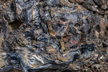Hawaii Volcanoes National Park, 1969 Lava Flow from Fissure vent,  Kīlauea volcano.  The Blue...