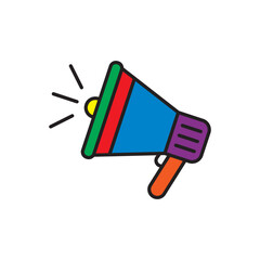 Megaphone icon vector design templates simple and modern