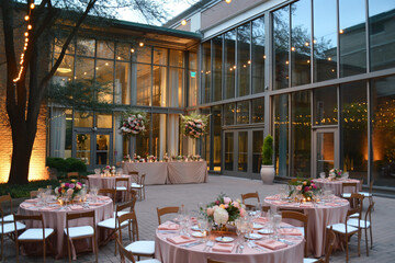 "Enchanted Evening: Outdoor Wedding Reception"

