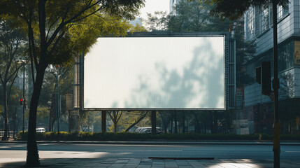 Obraz premium blank white billboard mockup 