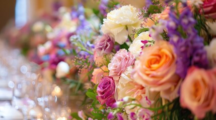 Wedding Table Flower Decorations