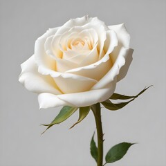 yellow rose isolated on white background